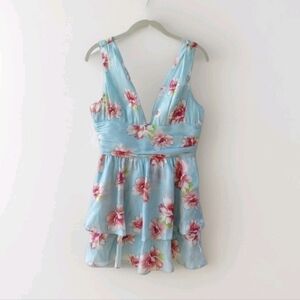 bunraku blue dress XXS 2010s Vionnet Deep V Neck Dress NWT Drapey Sexy Low Cut Summer – Style  & Salvage main image 1